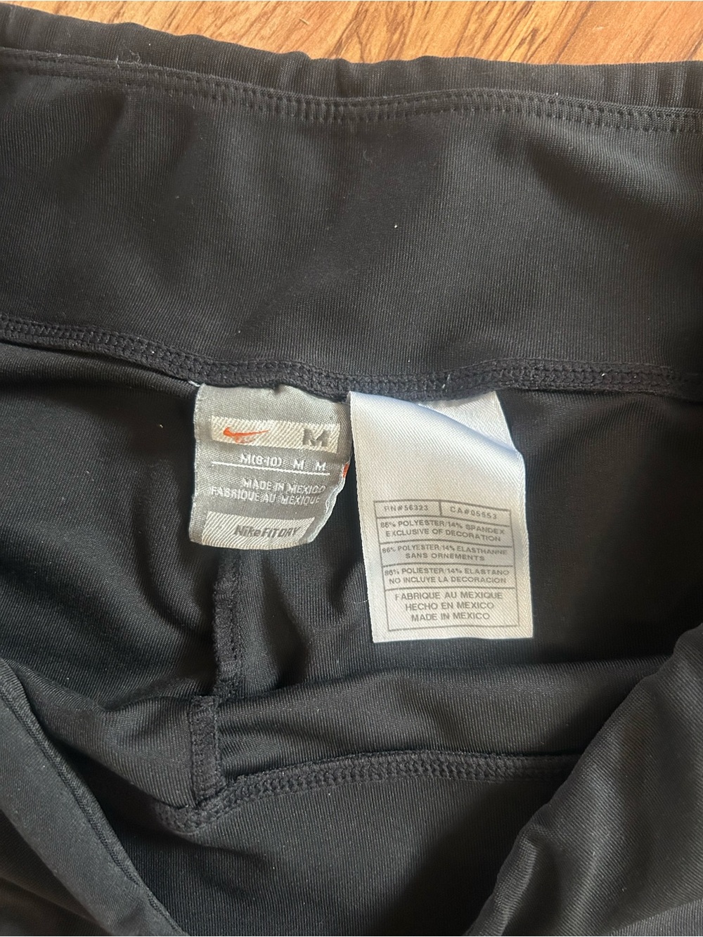 Vintage Y2K Nike Cropped Wide Leg Leggings Womens Size M - Picture 3 of 7